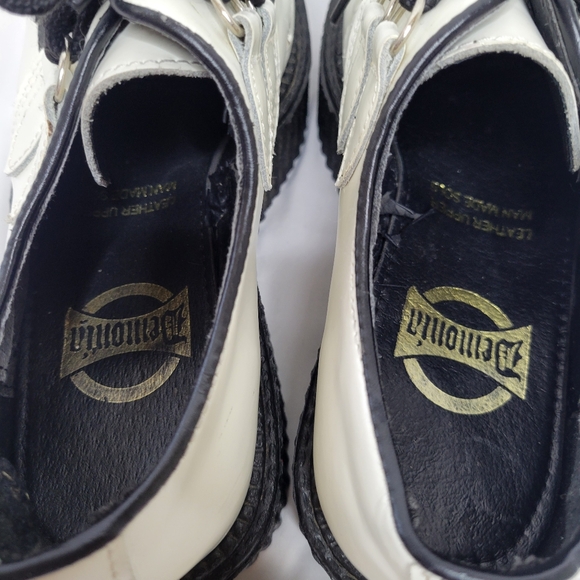 Demonia black & white contrast platform oxfords - Picture 13 of 16